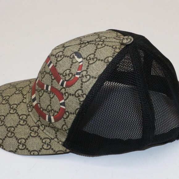 Gucci Kingsnake GG Supreme Monogram Medium Trucker Hat - Picture 3 of 15